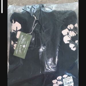 Denim Tears Black Sweater with Floral Design